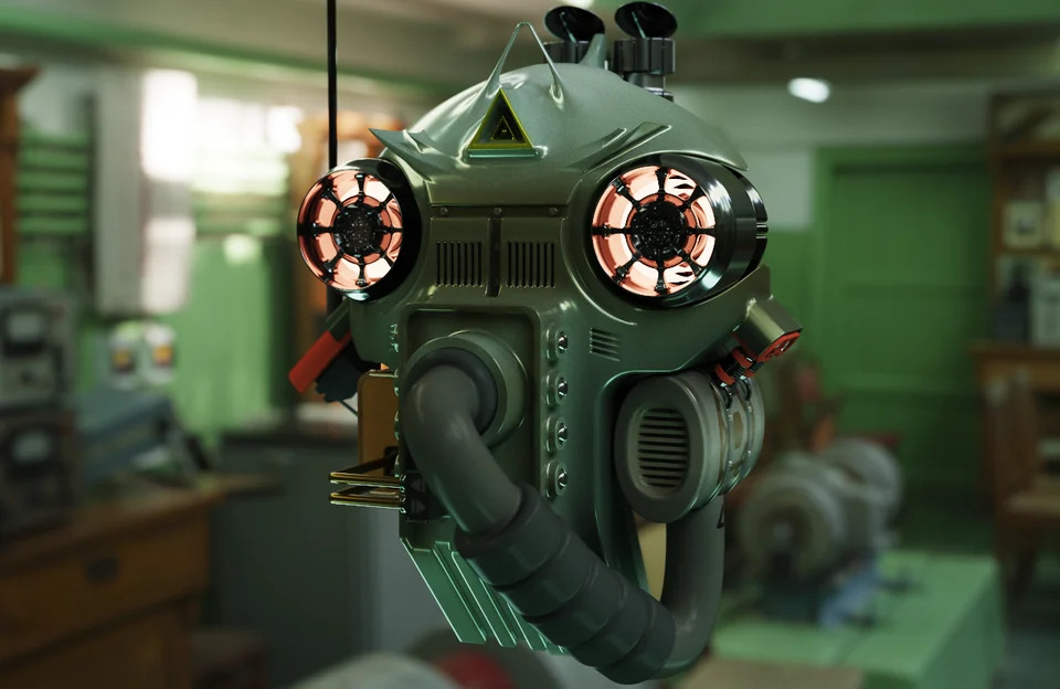 Soviet Robot Render